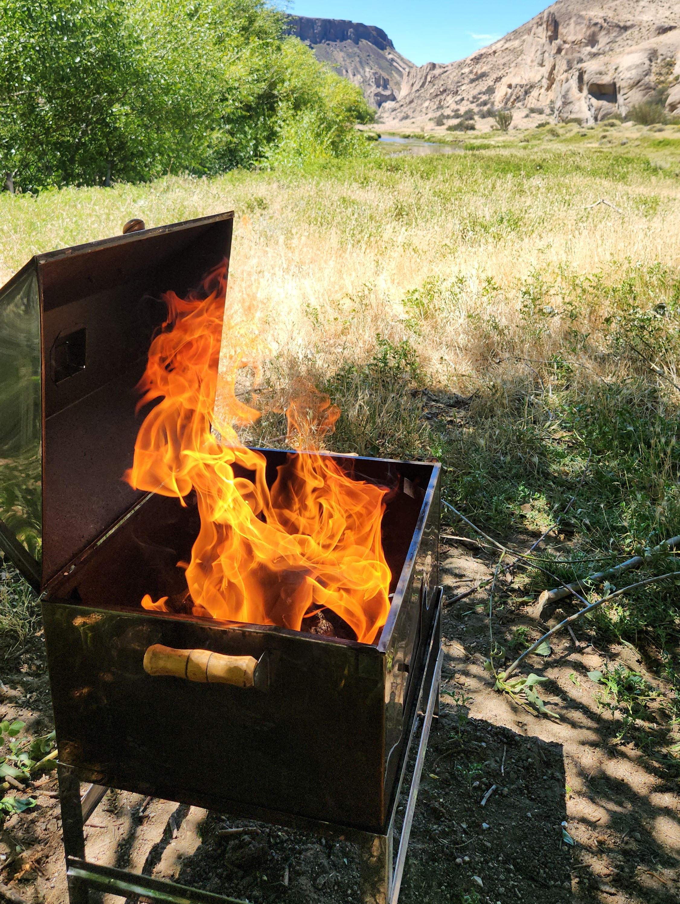 Parrilla en la montaña