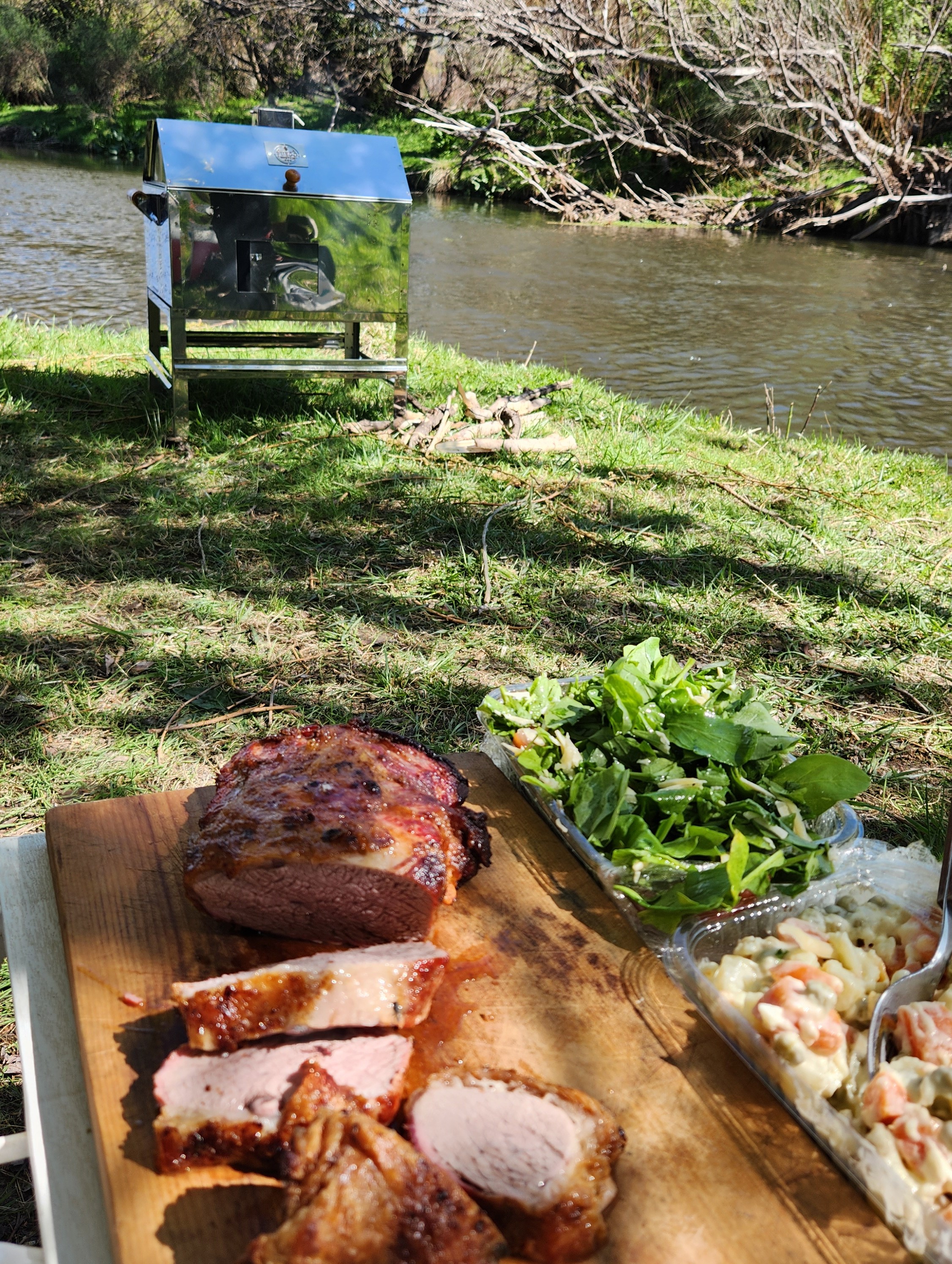Parrilla en la costa